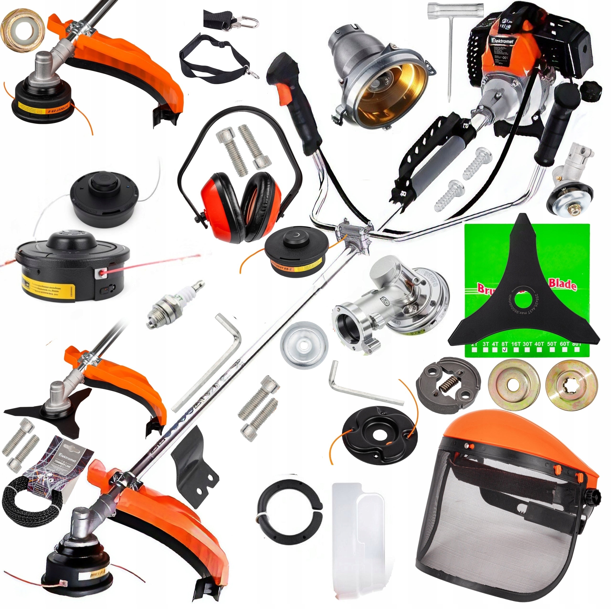 COMBUSTION SCYTHE 5.2KM ELEKTROMET BC520 TRIMMER MOWER BRUSH CUTTER