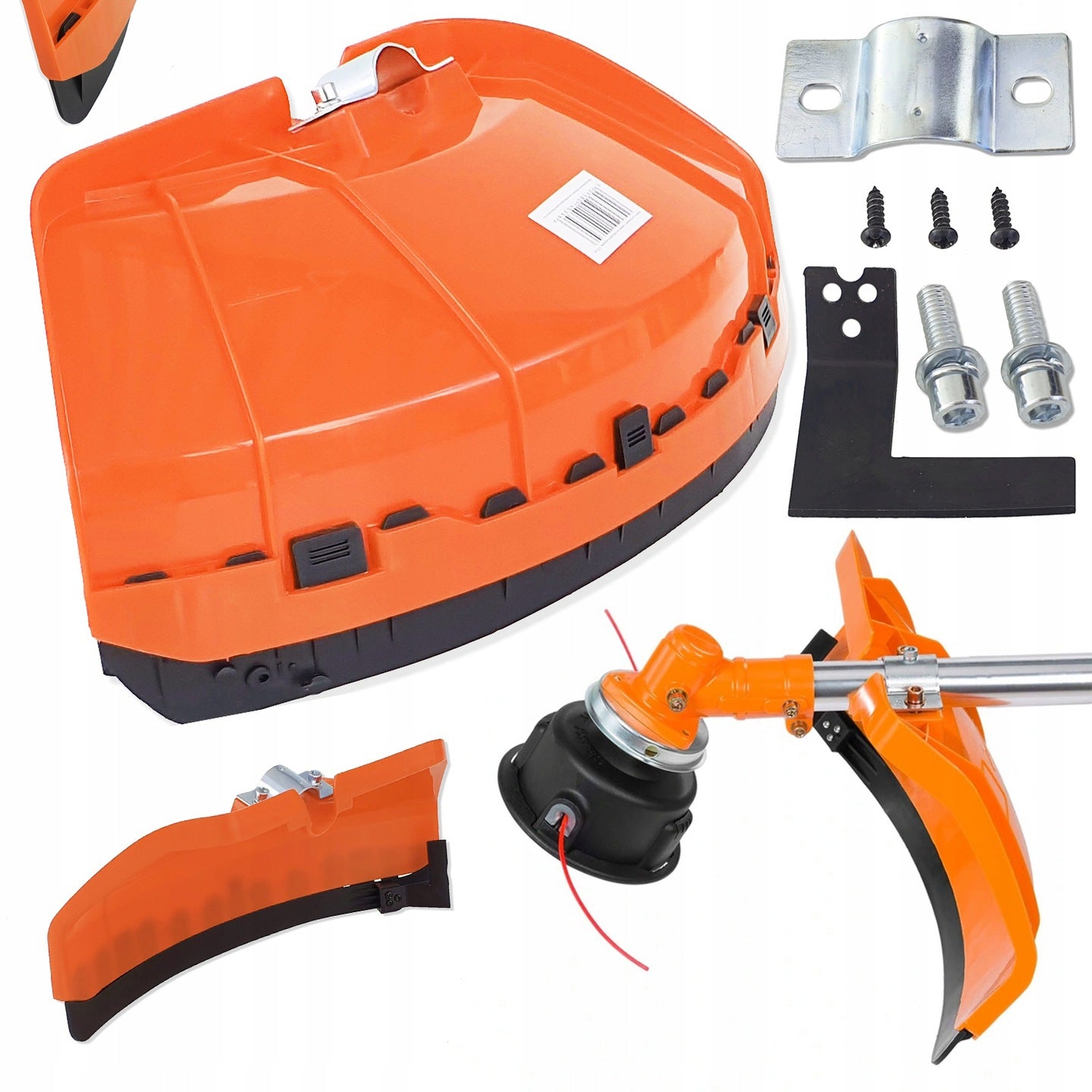 COMBUSTION SCYTHE 7KM TRIMMER MOWER POWER +DISC +HEAD + BRACES +LINE Cutting diameter 39 cm
