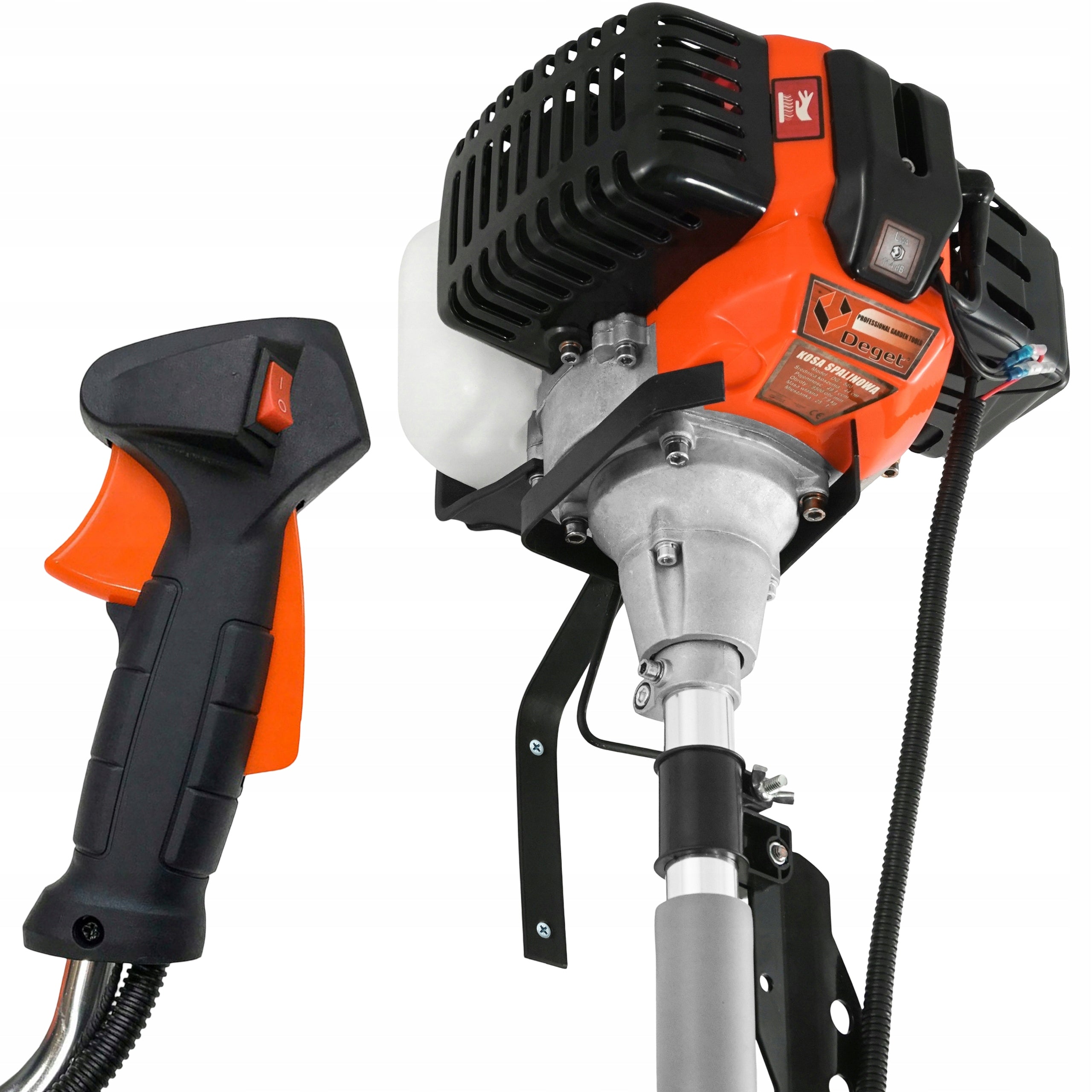COMBUSTION SCYTHE DEGET DG580 BRUSH CUTTER + 3x OIL + TRIDENT DISC Model V90024
