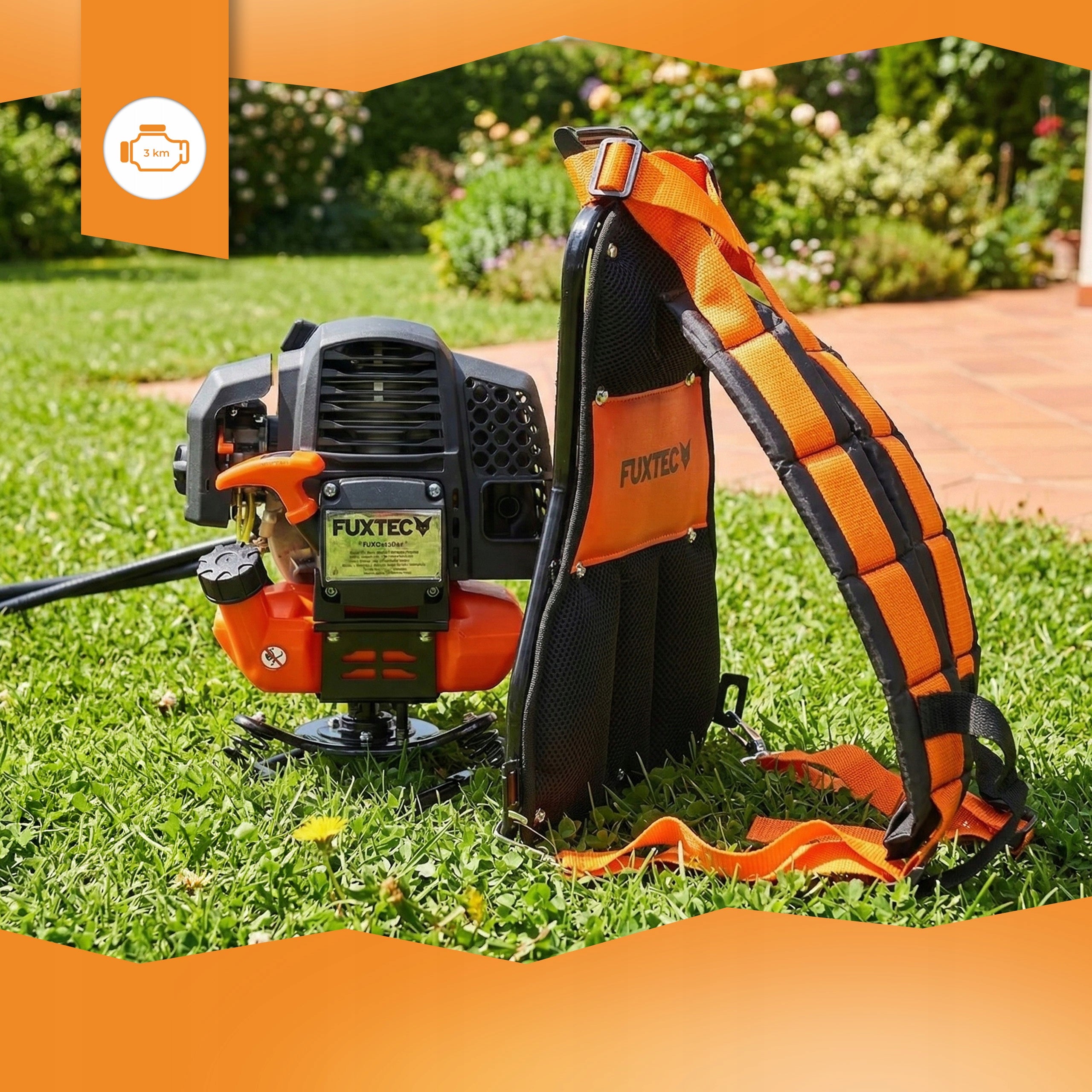 COMBUSTION SCYTHE FUXTEC 3KM TRIMMER MOWER STRONG FOR GRASS Manufacturer code MS152T