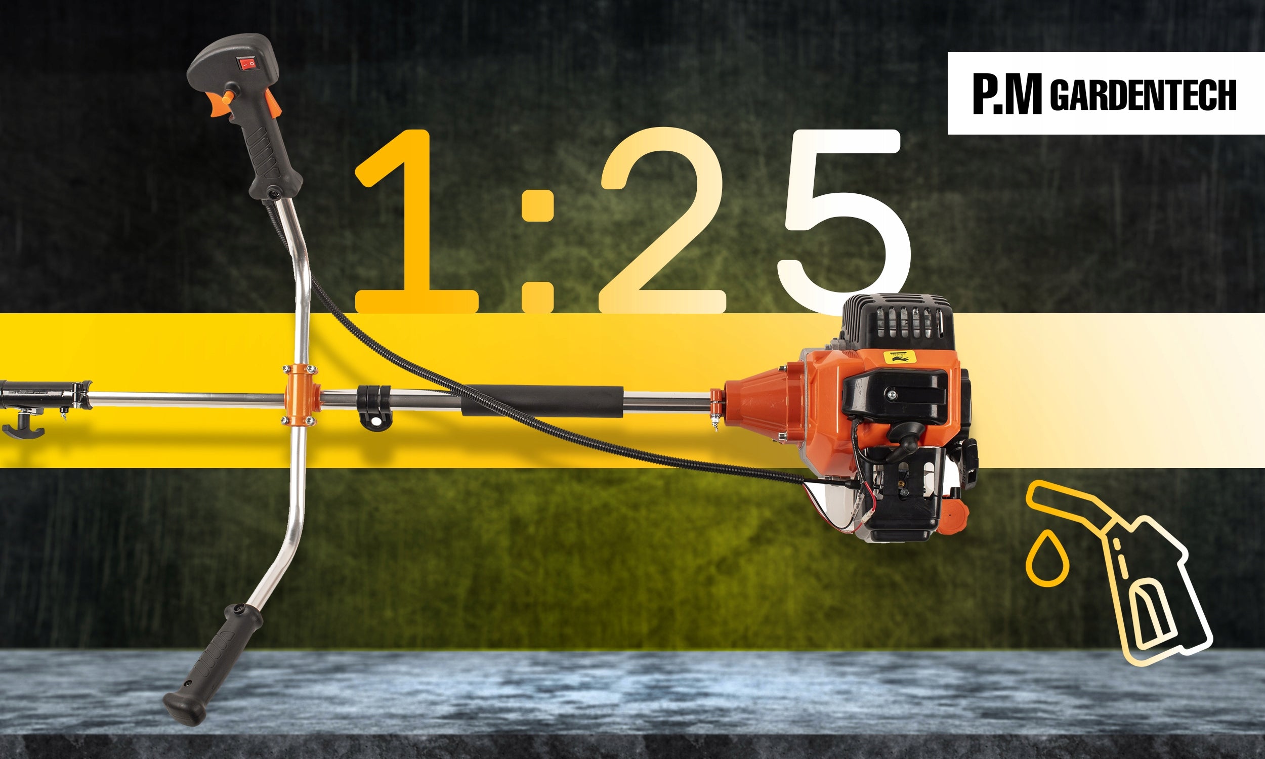 COMBUSTION SCYTHE GRASS TRIMMER BRUSH CUTTER LARGE SET STRONG SPLIT Model PM-001