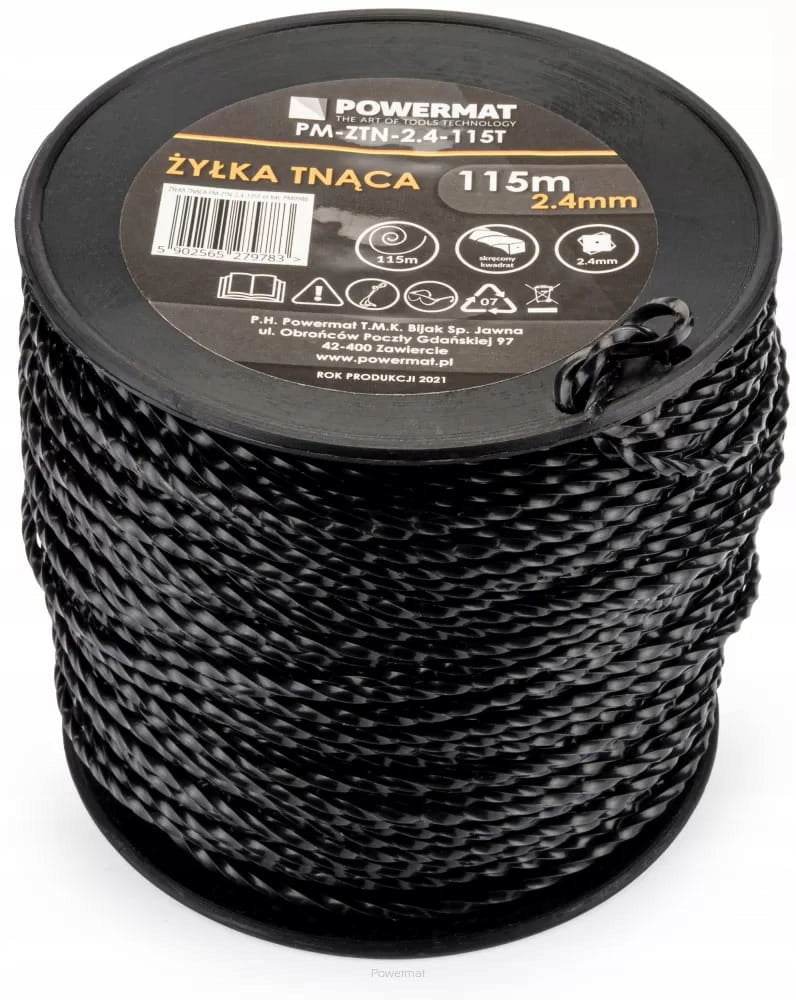 COMBUSTION SCYTHE HEAD LINE 2,40x115m 4-ANGLE Manufacturer code PM-ZTN-2.4-115T