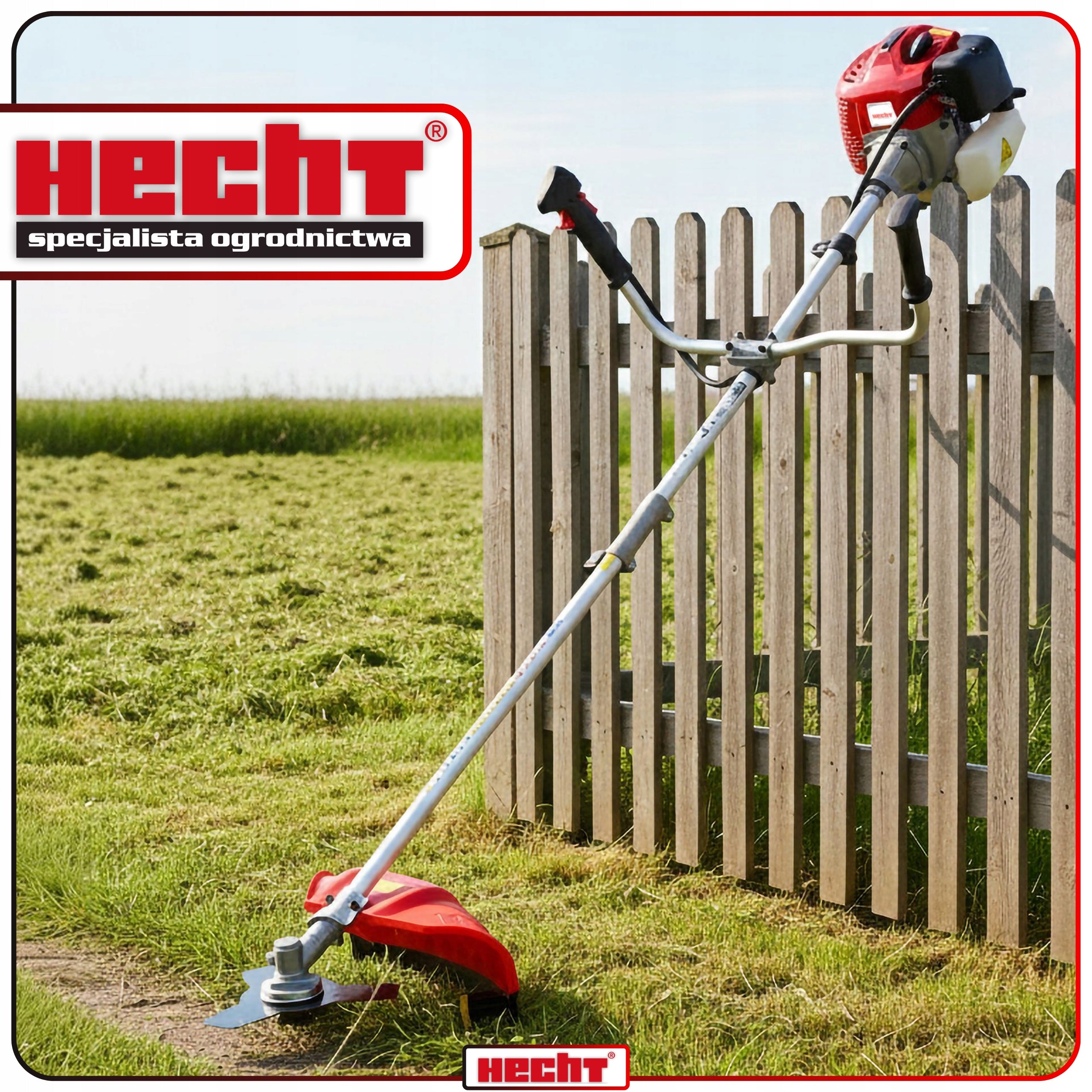 COMBUSTION SCYTHE HECHT 152BTS 52 cm³ 2 KM HARNESS HEAD x2 DISC OIL LINE Packaging status original