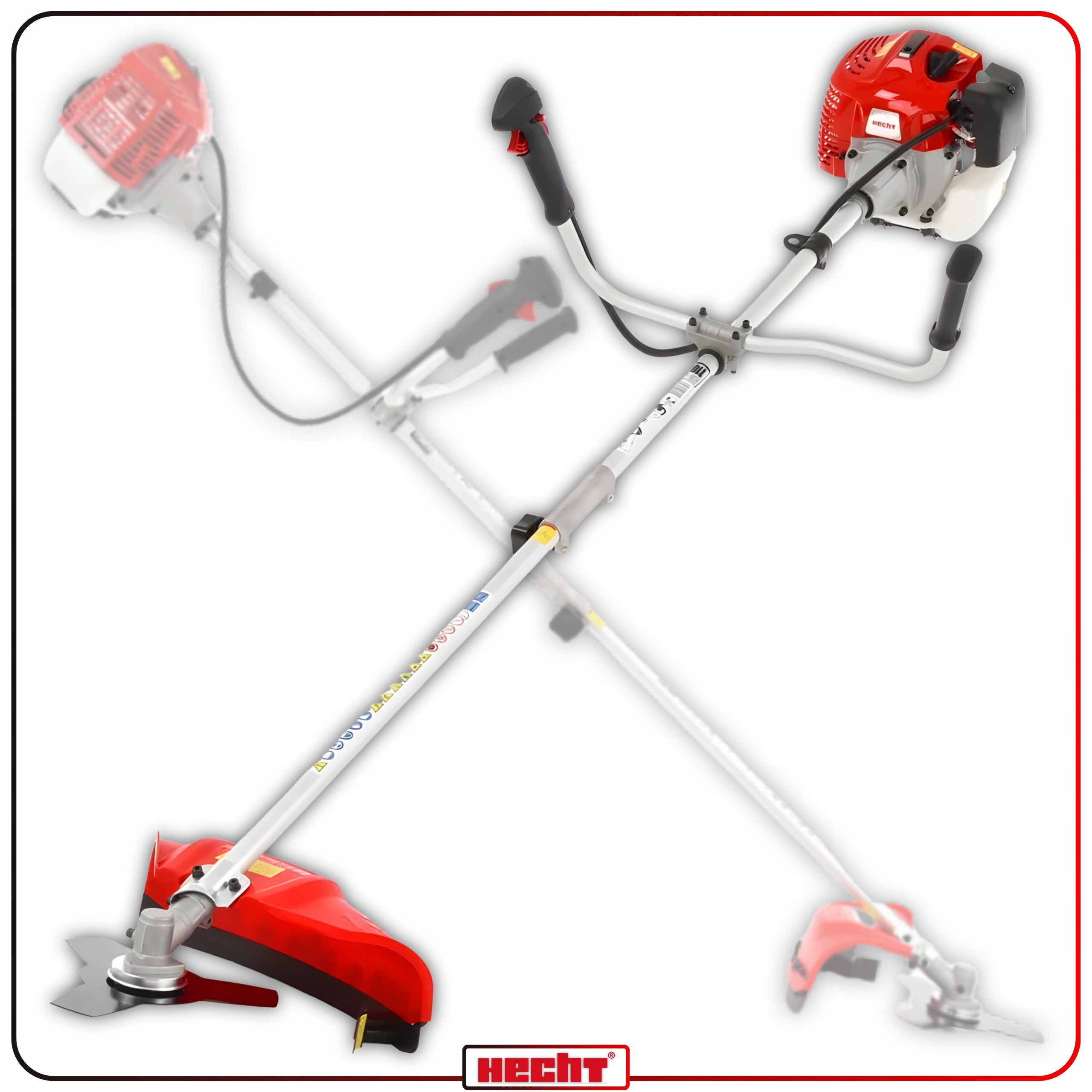 COMBUSTION SCYTHE HECHT 152BTS 52 cm³ 2 KM HARNESS HEAD x2 DISC OIL LINE Power supply combustion