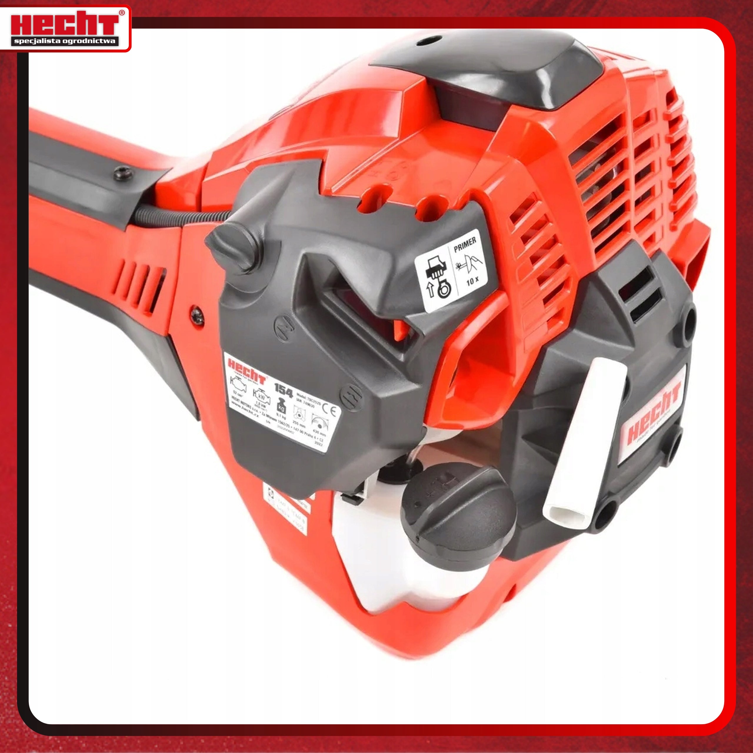COMBUSTION SCYTHE HECHT154 LINE HEAD, METAL BLADE AUT.SUCTION POWER 2KM Tool weight 8.7 kg