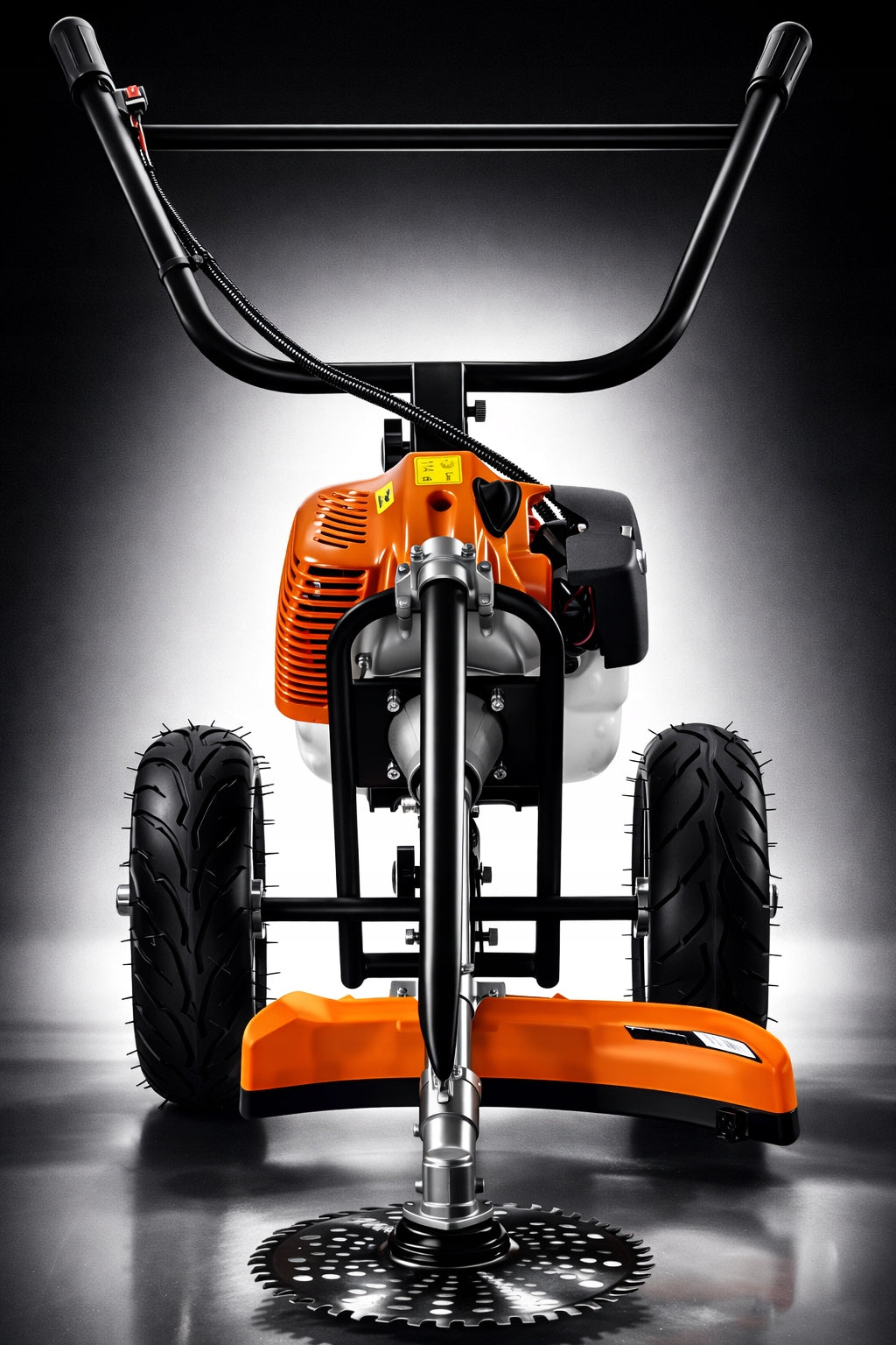 COMBUSTION SCYTHE ON WHEELS MOWER TRIMMER TROLEY BRUSH CUTTER 5,2km STRONG Model OD9168K