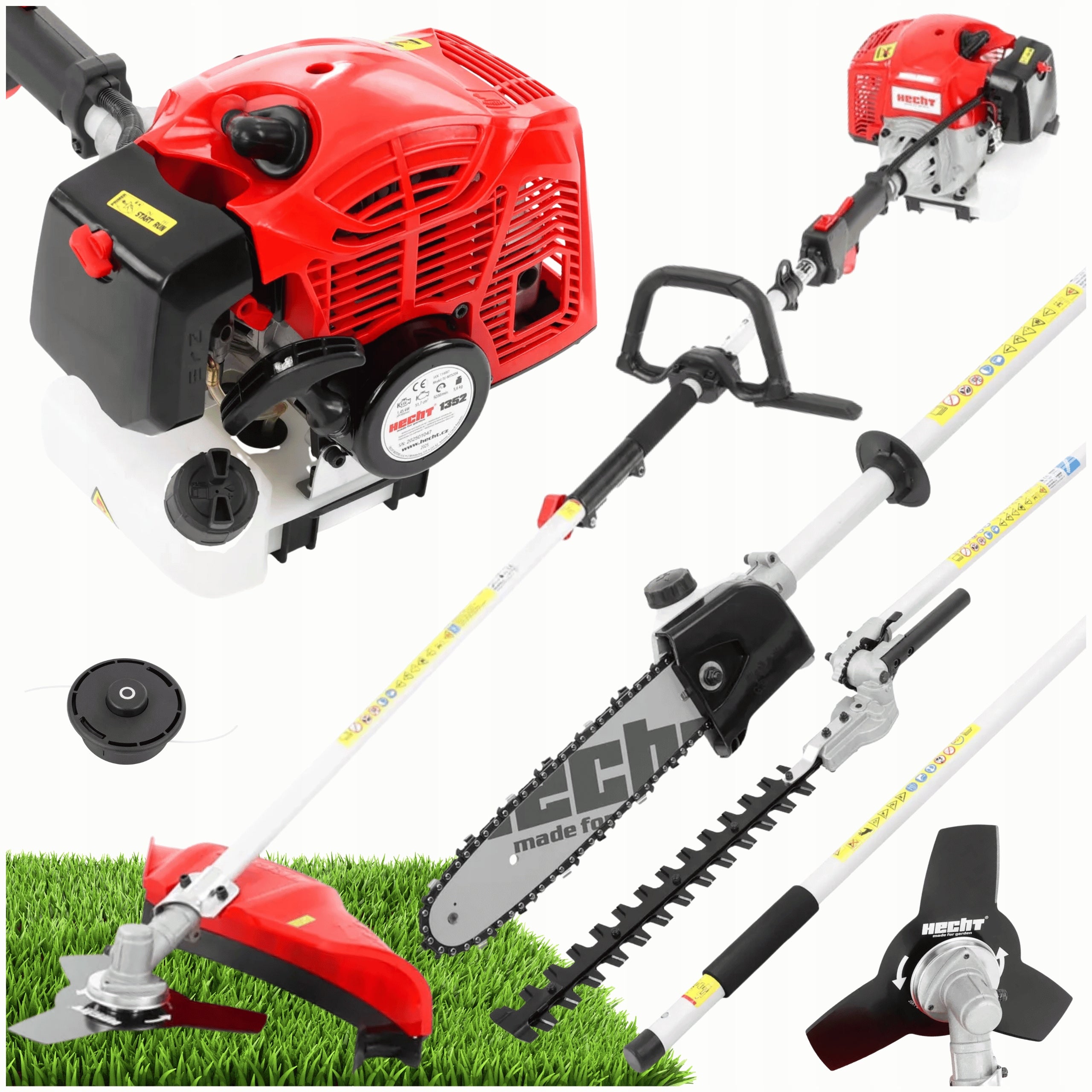 COMBUSTION SCYTHE SAW PRUNER TRIMMER MULTIFUNCTIONAL HECHT 1352 POWER 2 KM