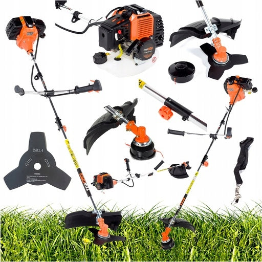 COMBUSTION SCYTHE TOP CUT 1,5kW 51,7cc SET HEAD WITH LINE KNIFE BELT