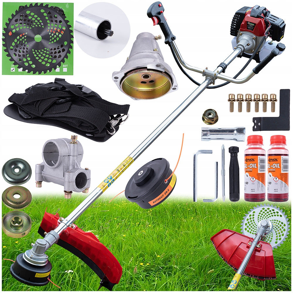 COMBUSTION SCYTHE TRIMMER BRUSH CUTTER 6,1 KM ENGINE LINE MOWER POWERFUL