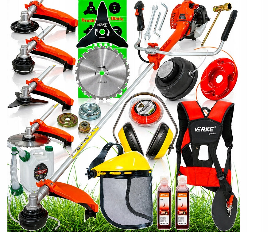 COMBUSTION SCYTHE TRIMMER MOWER BRUSH CUTTER WITH SHOCK ABSORPTION OIL SET XXL
