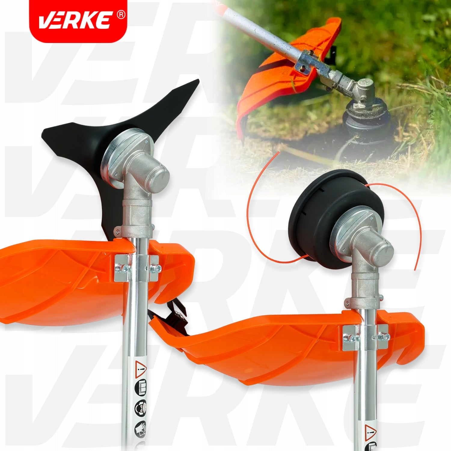 COMBUSTION SCYTHE VERKE PRO BC520 TRIMMER BRUSH CUTTER +OILS SHIELD TRIDENT Manufacturer code V90023