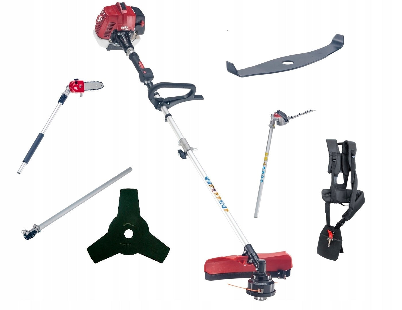COMBUSTION Scythe Hedge Trimmer Chainsaw AL-KO 1 KM ACCESSORIES 8in1