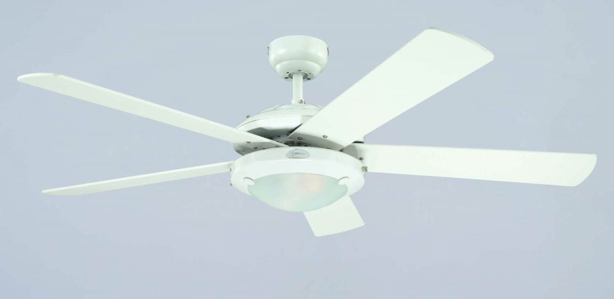 Westinghouse-Lampe - Fächer Comet Bialy 