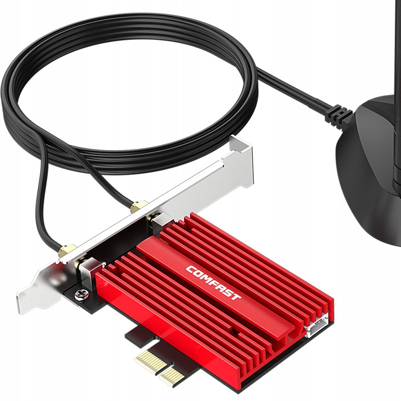 COMFAST CF-AX210 PLUS, WiFi6 5400Mbps Bluetooth 5.3 Card, PCI-E Adapter Packaging status original