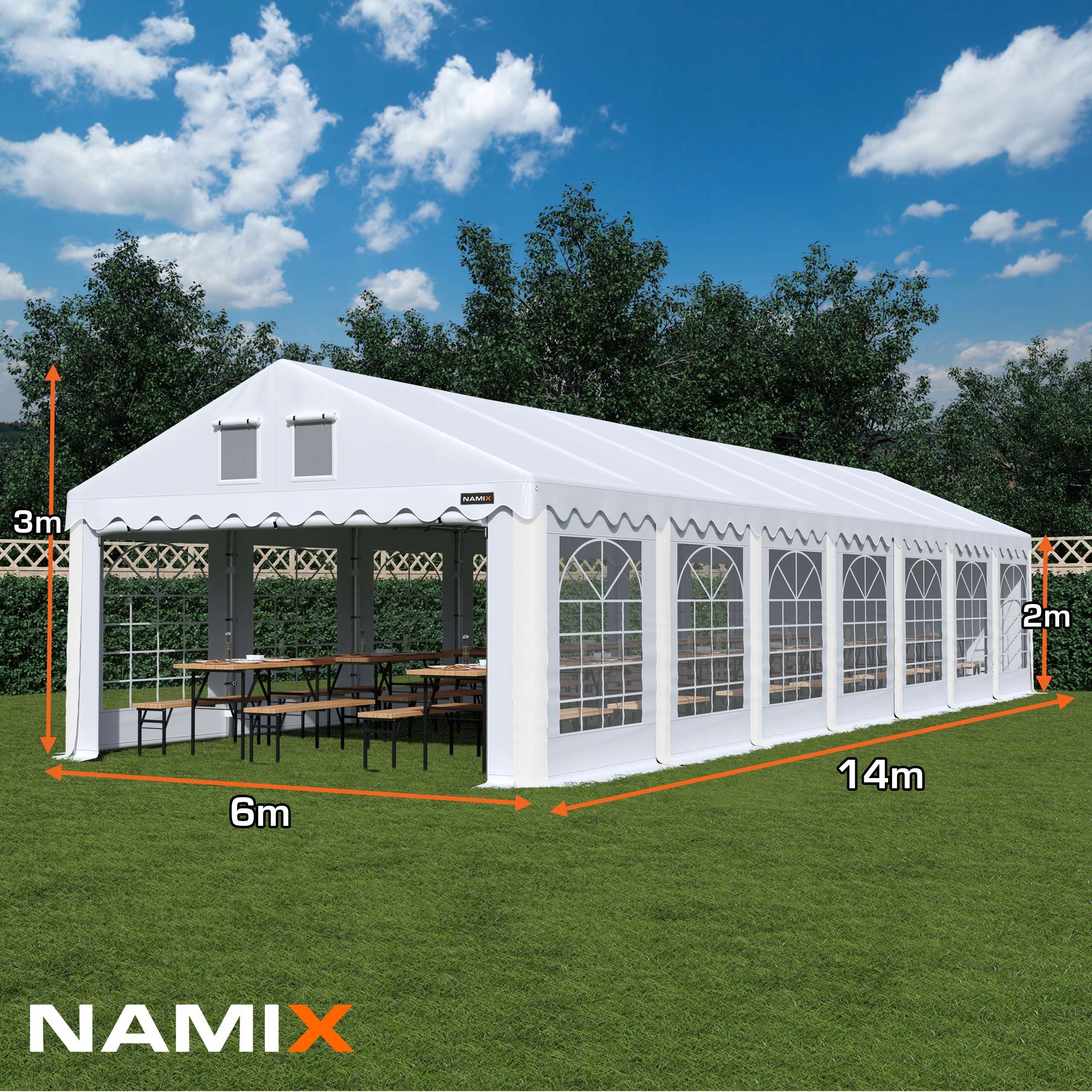 COMFORT Tent 6x14 Garden Party VARIOUS COLOR Packaging status original