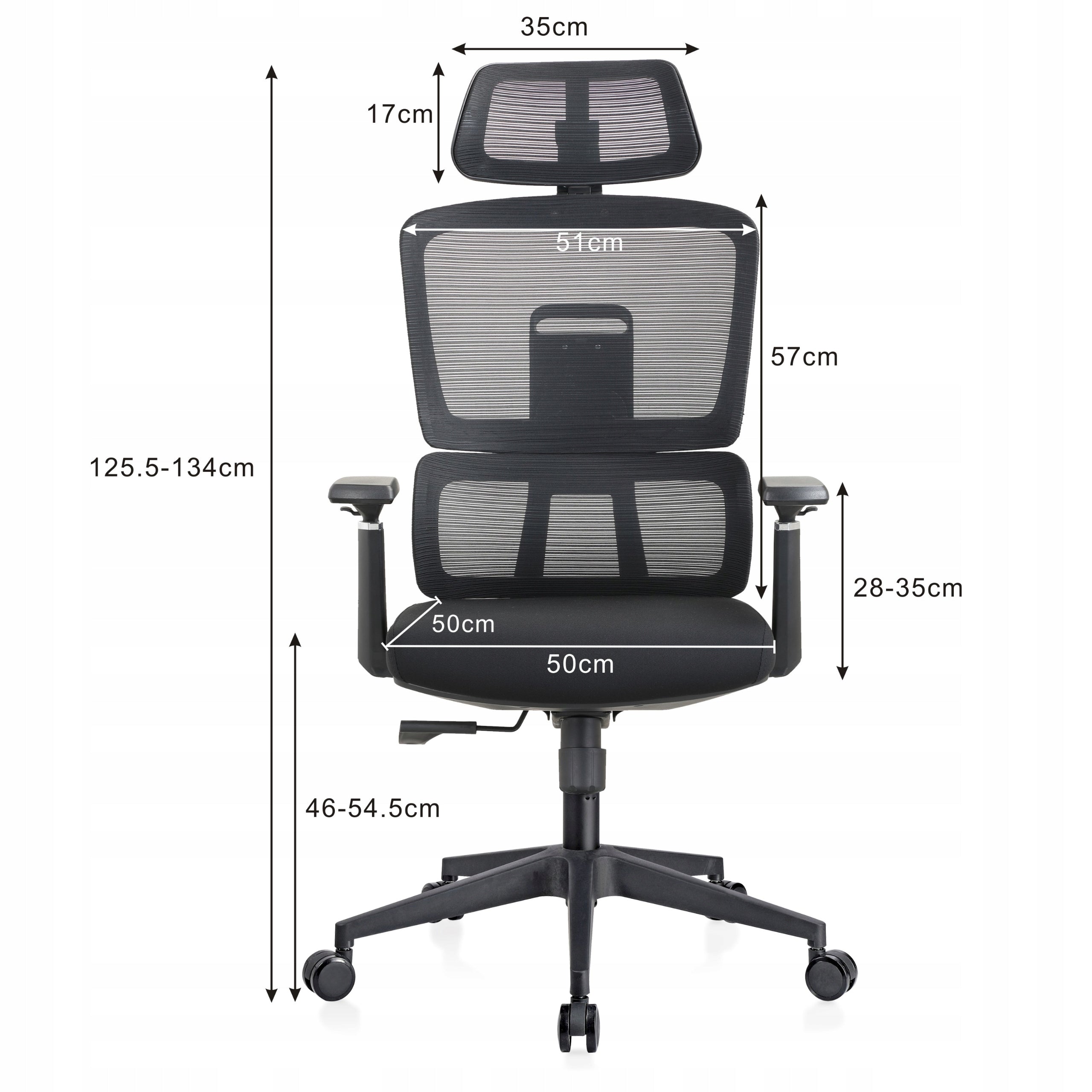 COMFORTA ergonomic office swivel chair adjustable tilt black K23 Packaging status original
