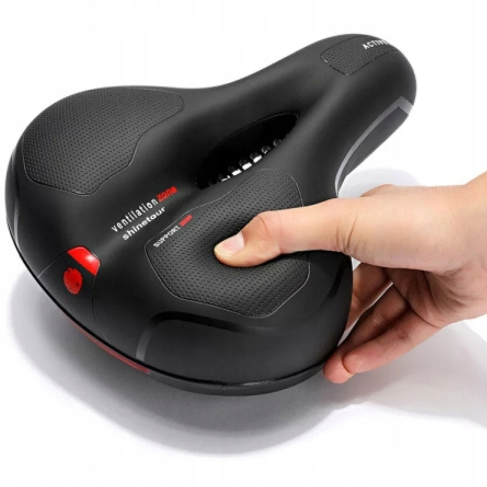 COMFORTABLE BICYCLE SADDLE SOFT LARGE WIDE URBAN BICYCLE SADDLE Packaging status original