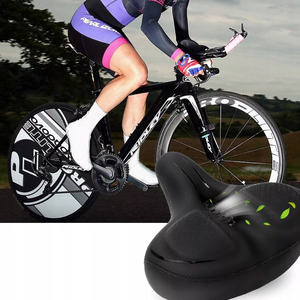 COMFORTABLE BICYCLE SADDLE SOFT LARGE WIDE URBAN BICYCLE SADDLE Width 260 mm