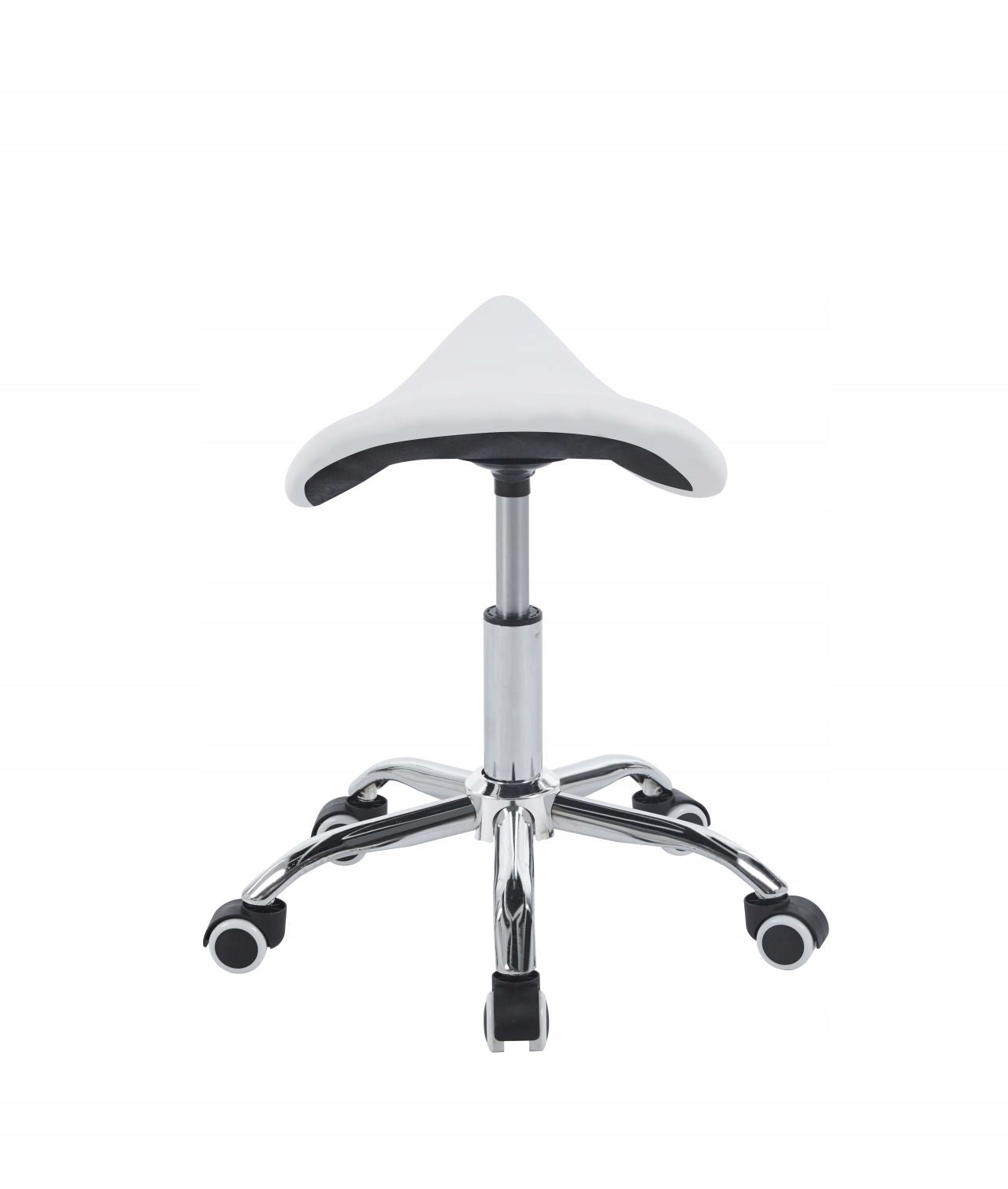 COMFORTABLE COSMETIC STOOL ON WHEELS FUNCTIONAL CLARA TB2-FX WHITE Manufacturer code TB2-FXB
