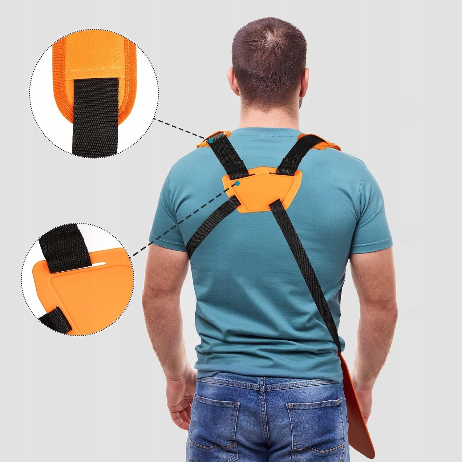 COMFORTABLE HARNESS FOR COMBUSTION SCYTHE TRIMMER BELTS ADJUSTABLE HARNESS Packaging status original