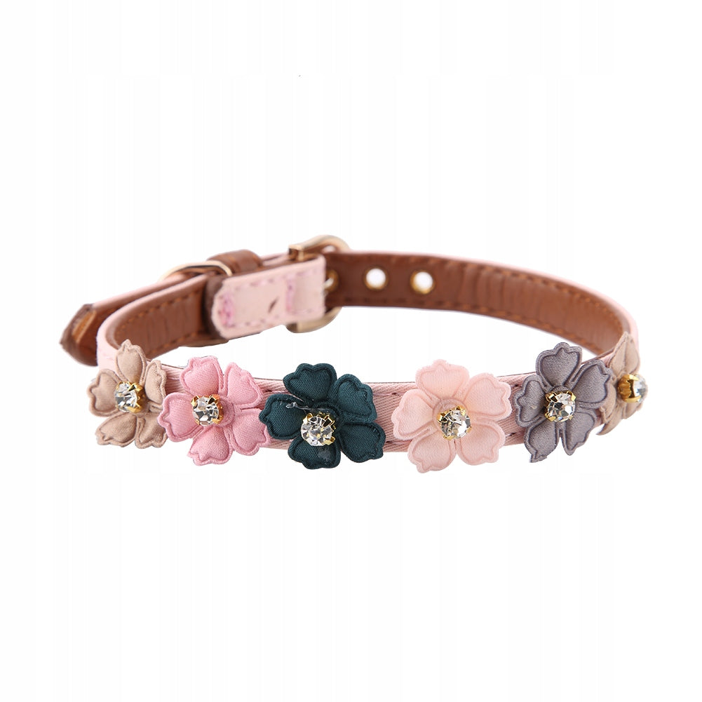 COMFORTABLE LEATHER DOG COLLAR ADJUSTABLE