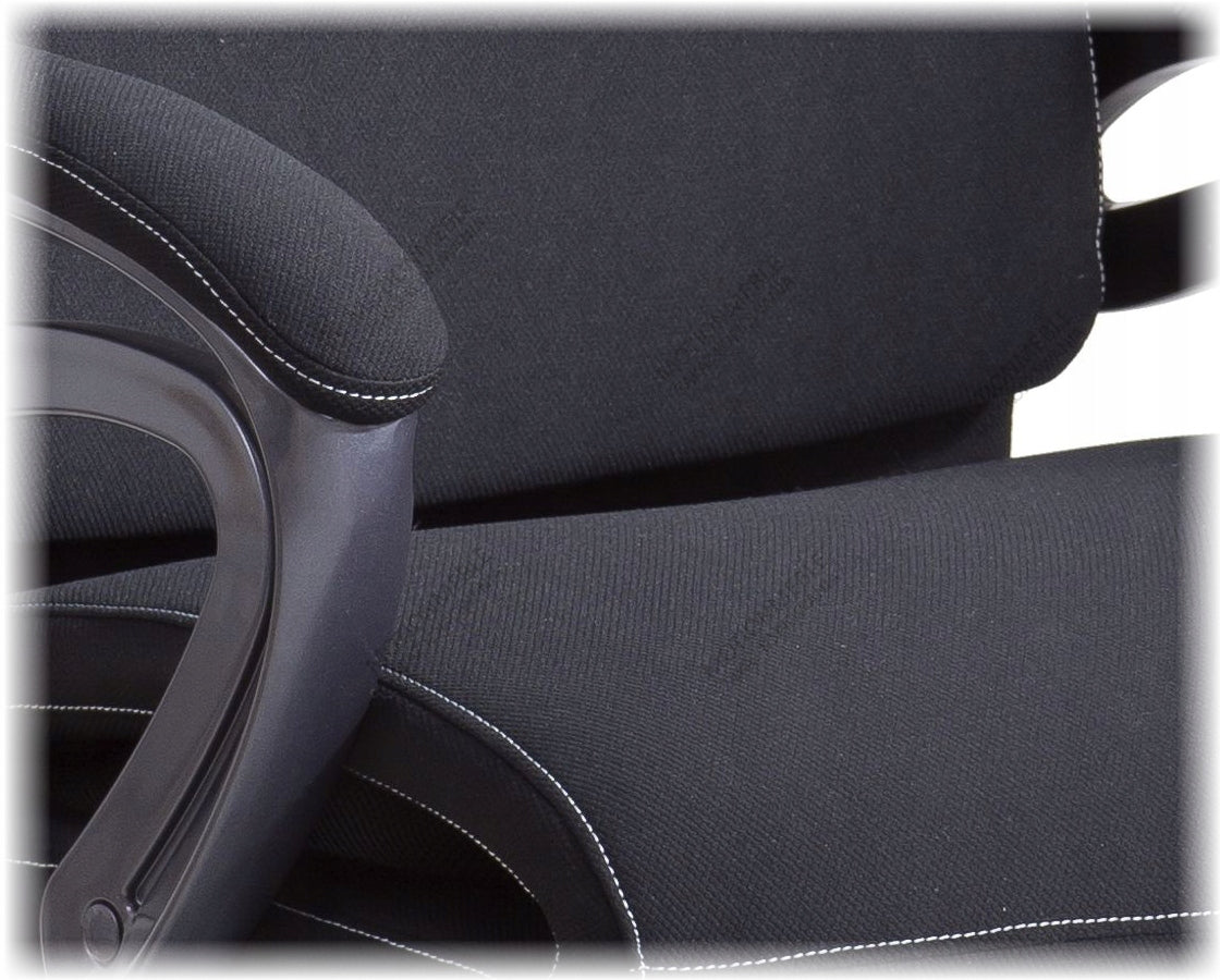 COMFORTABLE OFFICE SWIVEL CHAIR SIDNEY BLACK HALMA Upholstery color black