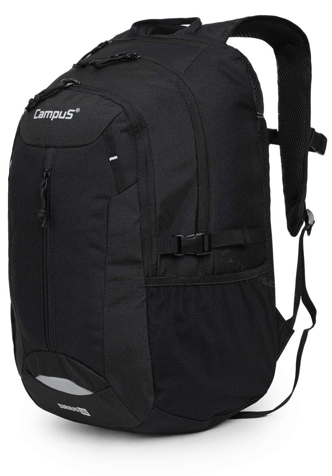 COMFORTABLE ROOMY SCHOOL BACKPACK CAMPUS SIRIUS | CAPACITY 30L | BLACK Manufacturer code 4511149229970