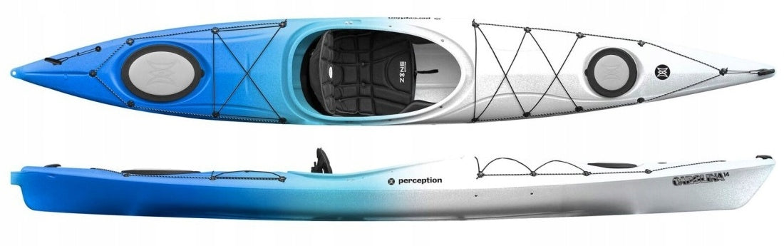 COMFORTABLE SINGLE KAYAK EXPEDITION CAROLINA 14 PERCEPTION ONE