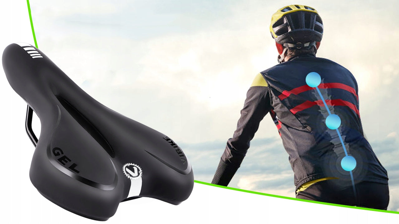 COMFORTABLE SPORTS GEL BICYCLE SADDLE FOR BIKE ON BIKE Width 155 mm