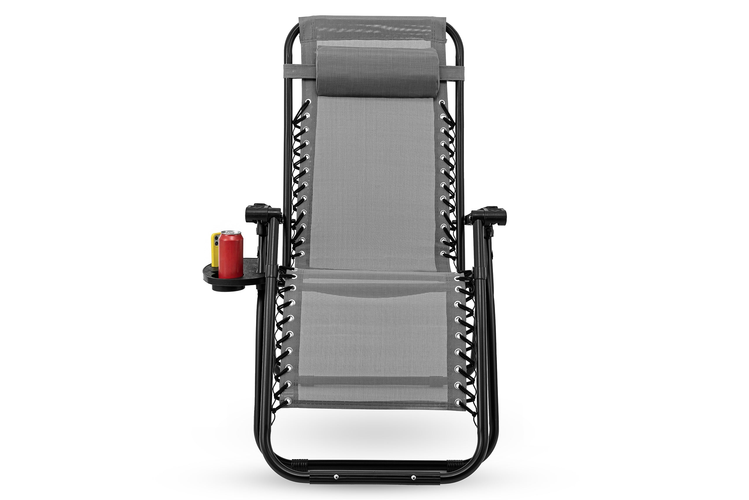 COMFORTABLE SUN LOUNGER WITH BEACH FOOTREST AUTOMATIC ZERO GRAVITY SHELF Kind sunbed