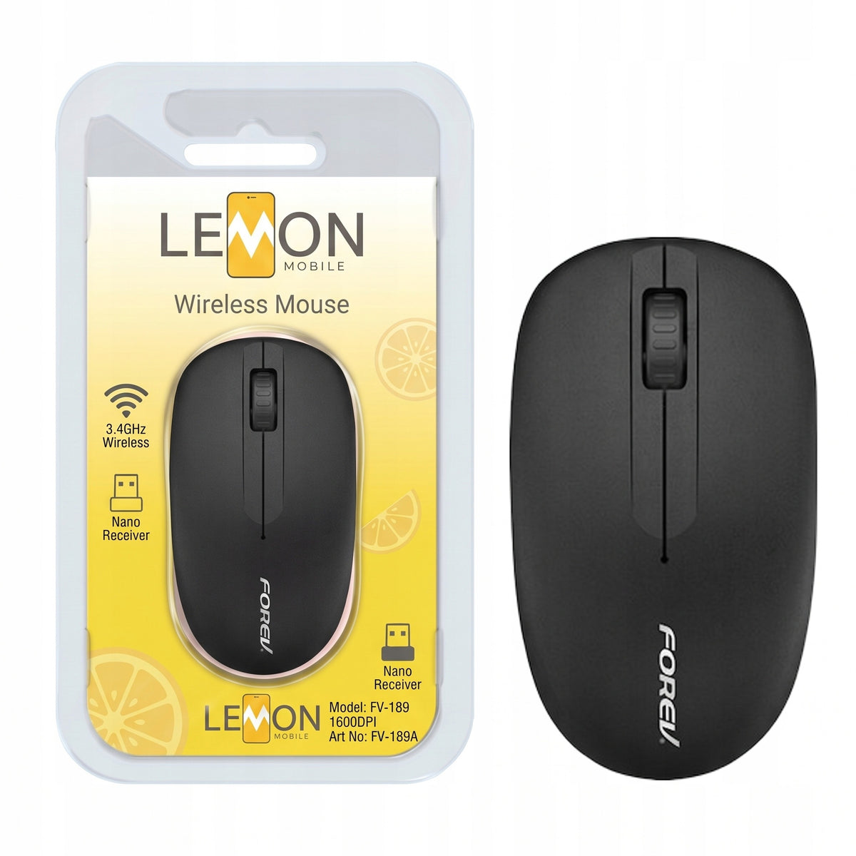 COMFORTABLE WIRELESS MOUSE SLEEK BLACK IDEAL FOR DESK AND TRAVEL