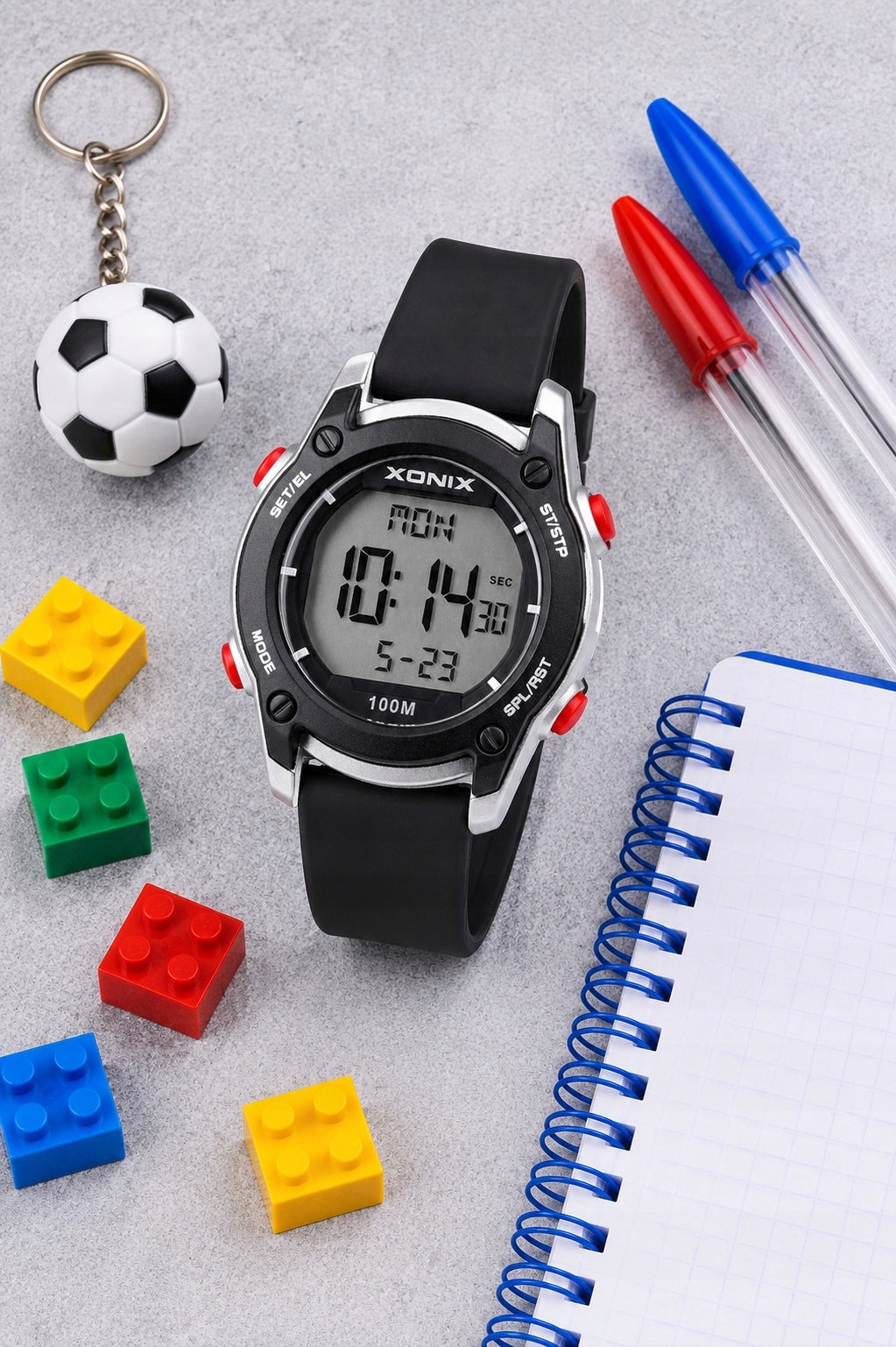 COMMUNION BOY WATCH XONIX BAZ BLACK Waterproof Multifunctional Brand Xonix