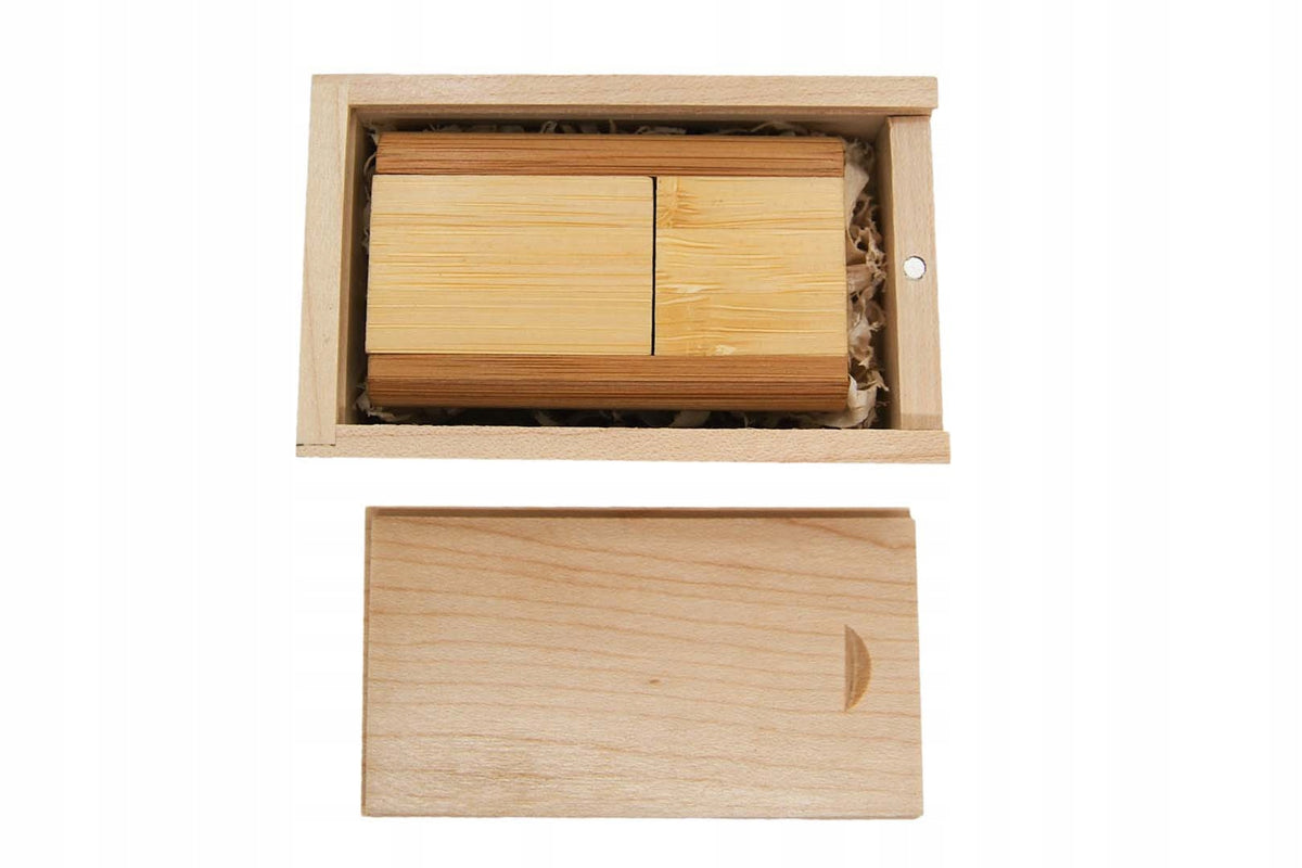 COMMUNION GIFT WEDDING BAPTISM Wooden pendrive 4 GB USB 2.0 + box Color beige