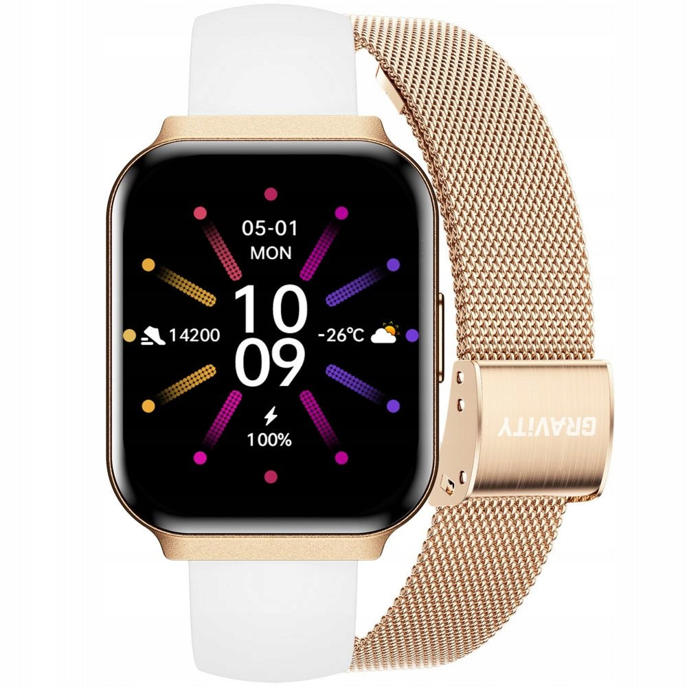COMMUNION Girls Youth Smartwatch Gravity FB CONVERSATIONS +White Strap