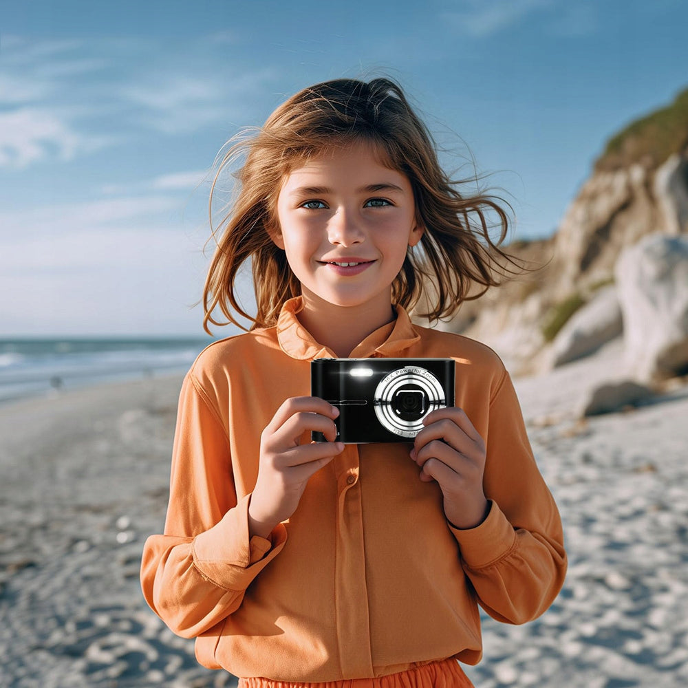 COMPACT DIGITAL CAMERA WITH 2 BATTERIES AND TYPE-C CHARGING Resolution 50 Mpx