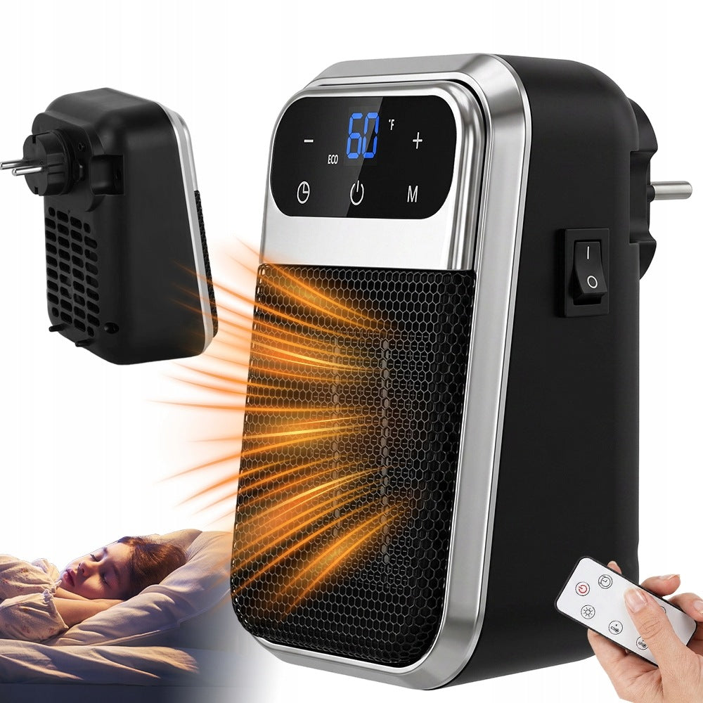 COMPACT HEATER 800W SILENCE BELOW 40DB LED 12 HOURS TIMER EU