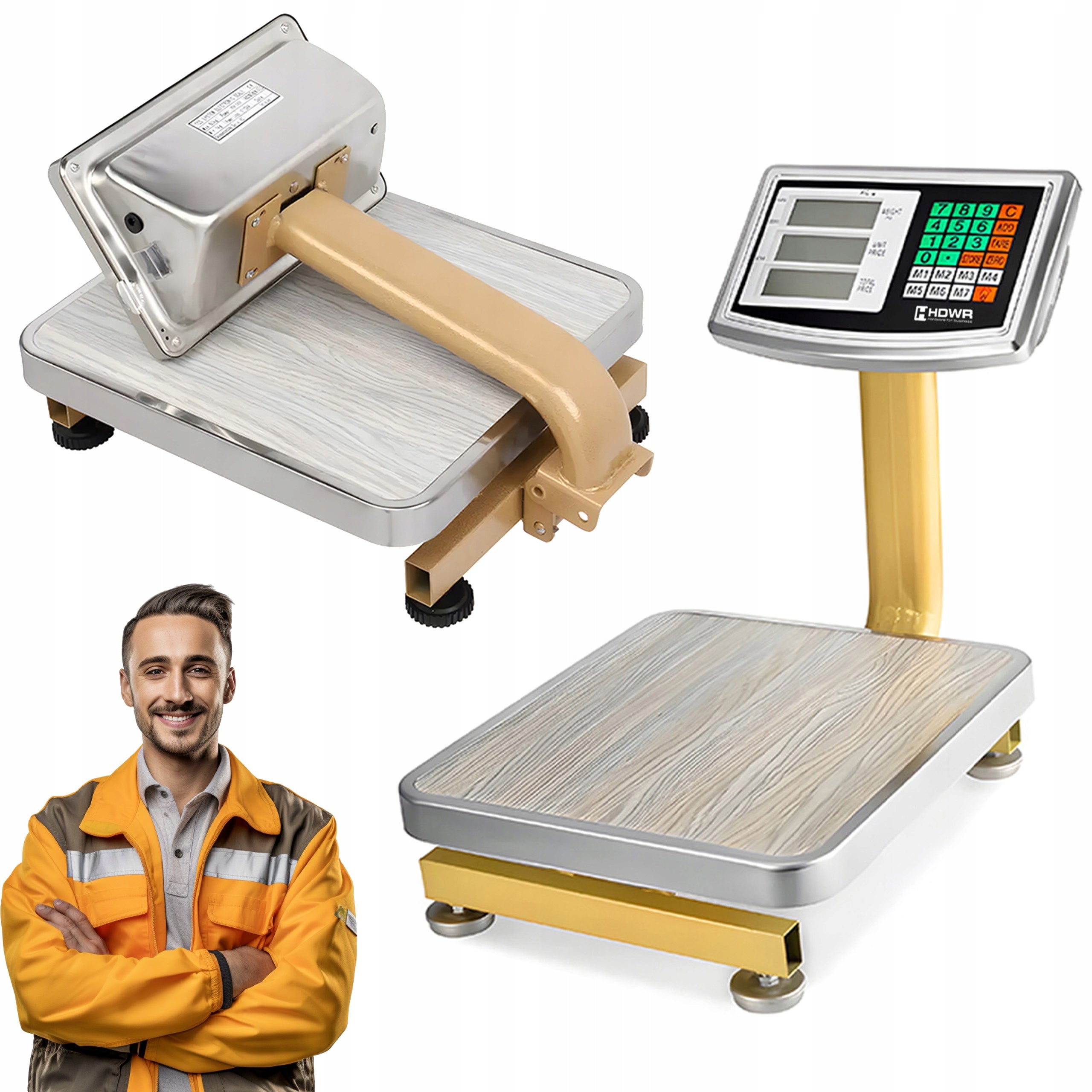 COMPACT PLATFORM SCALE UP TO 60KG WITH AN ACCURACY OF 10 g 4Ah battery