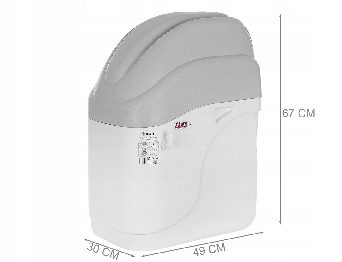 COMPACT SOFTENER UST-M WS-12-165-PRIMO 12 l Manufacturer code WS-12-165-PRIMO