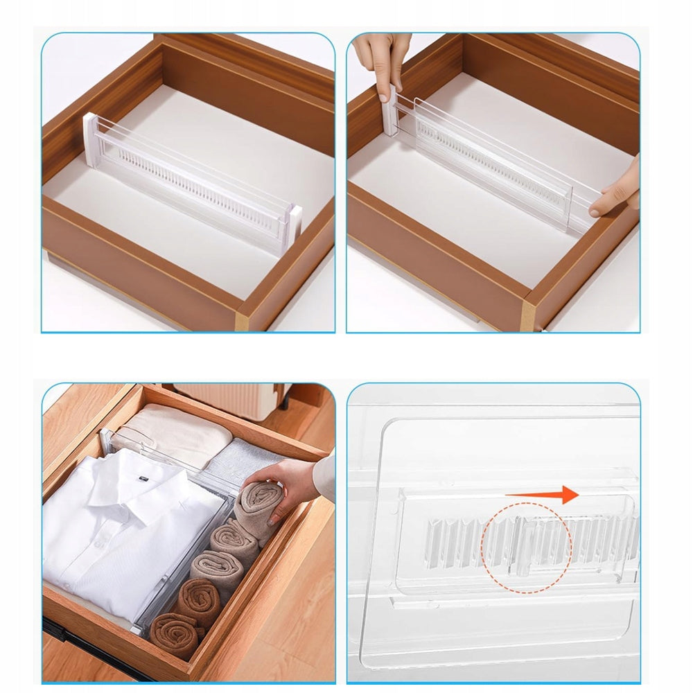 COMPARTMENT ADJUSTABLE HIGH QUALITY FOR DRAWER ORGANIZER SEPARATOR 10PCS Brand no brand