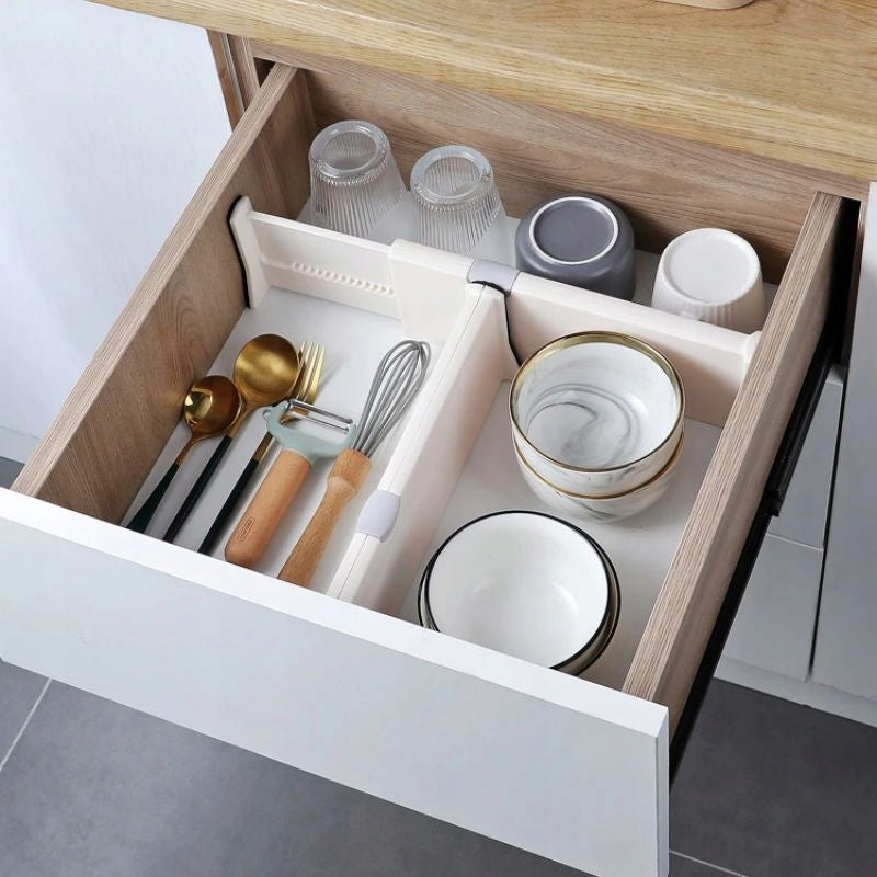 COMPARTMENT DRAWER ORGANIZER DRAWER CABINET EXTENDABLE SEPARATOR short Kind drawer organizer
