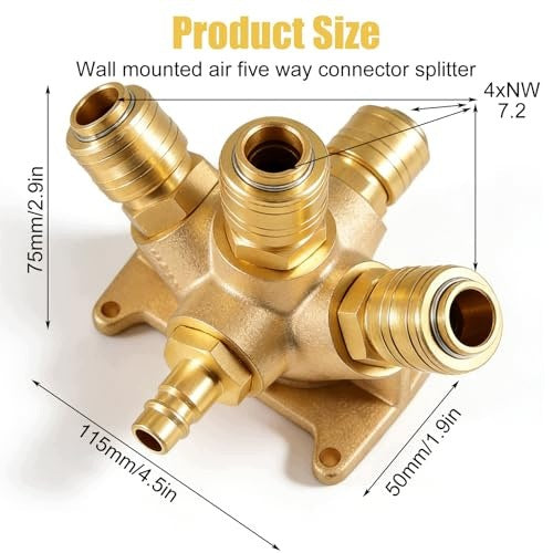 COMPRESSED AIR DISPENSER WALL MOUNTED BRASS G 1/2 INCH FOR WARSZ Manufacturer code SWC5908151660799