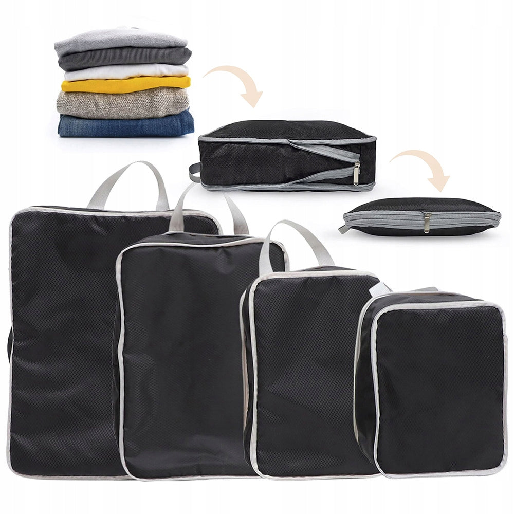 COMPRESSION BAGS LUGGAGE ORGANIZERS FOR SUITCASE STRONG 4 PCS