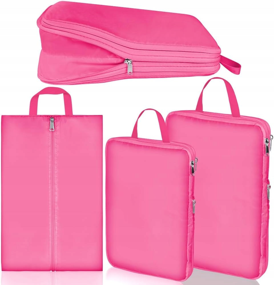 COMPRESSION BAGS LUGGAGE ORGANIZERS SUITCASES STRONG 4 PCS