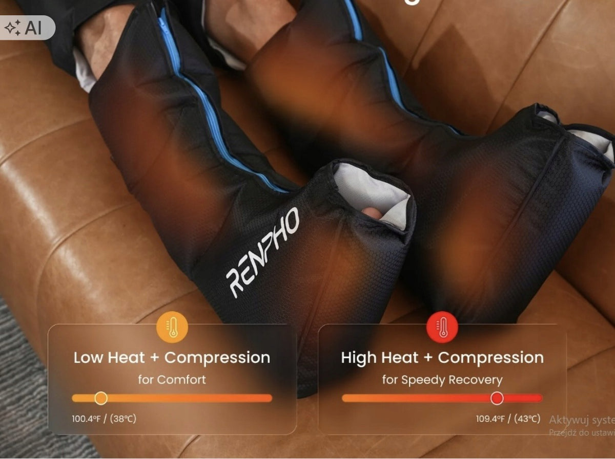 COMPRESSION LEG MASSAGER RENPHO AERIA ULTIMATE THERMAL 3 55DB REMOTE CONTROL 3IN1 Manufacturer code FTfwqf