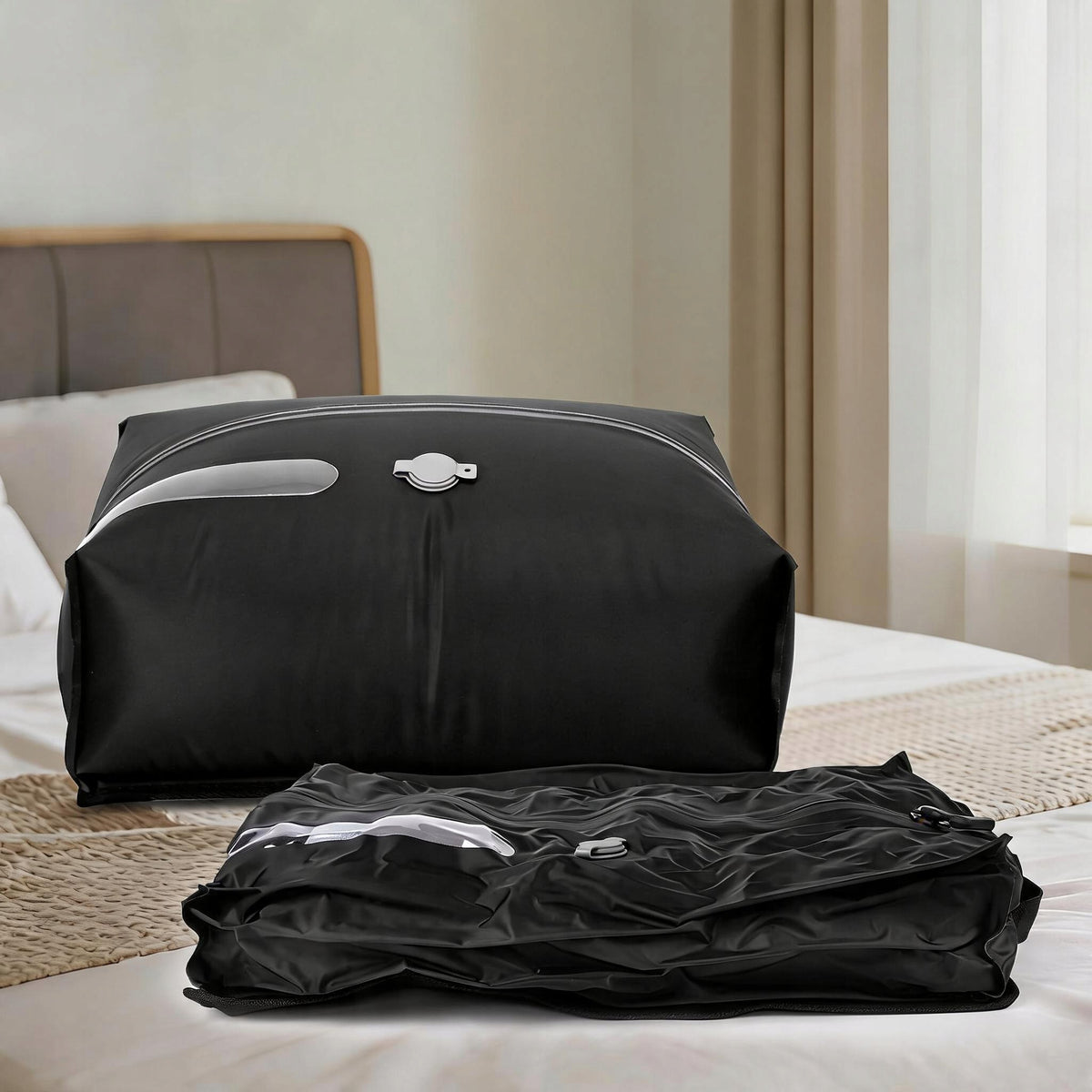 COMPRESSION ORGANIZER FOR PACKING TRAVEL SUITCASES BAGS BLACK Color black