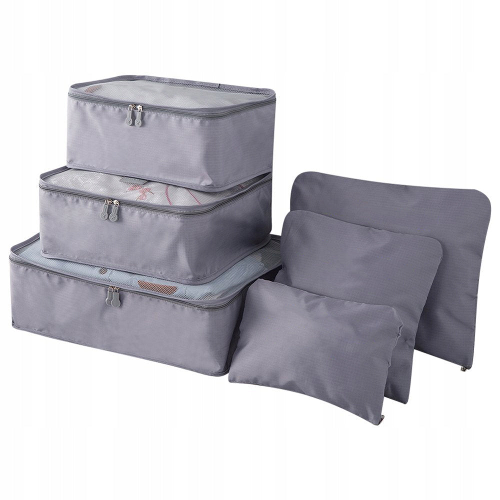 COMPRESSION ORGANIZER FOR PACKING TRAVEL SUITCASES BAGS SET OF 6