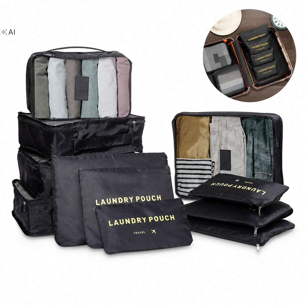 COMPRESSION ORGANIZER Travel Set for Packing Bags Cases 12 Pieces