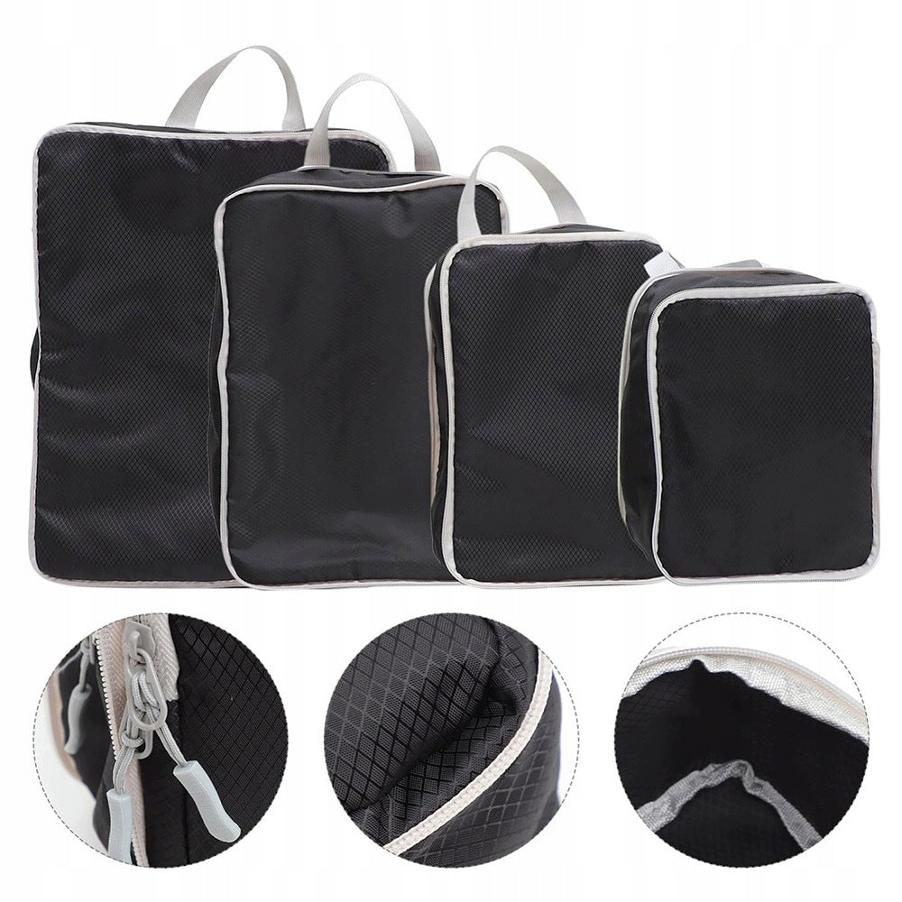 COMPRESSION ORGANIZERS FOR TRAVEL LUGGAGE SUITCASE SET WATERPROOF 4PCS