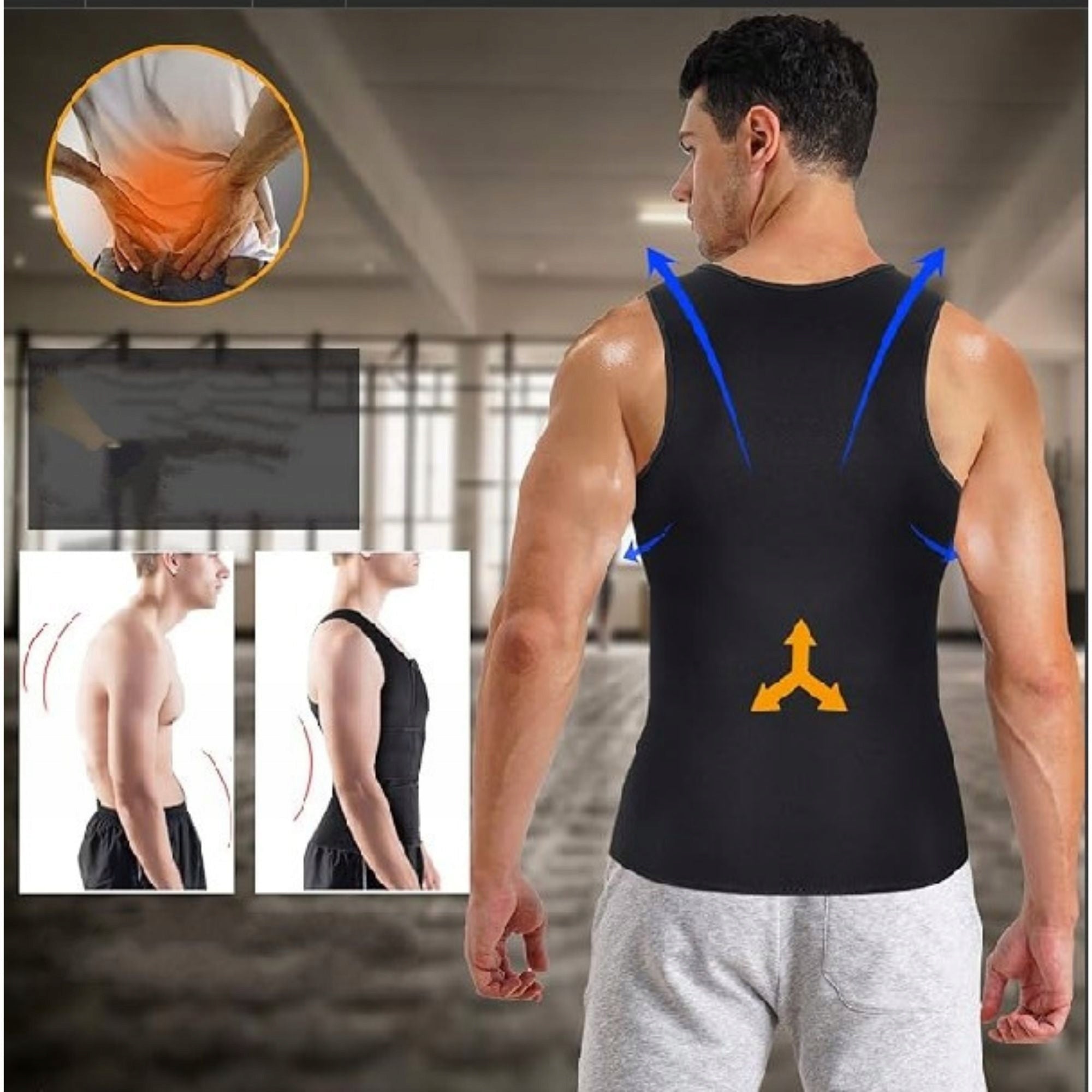COMPRESSION SLIMMING WAIST CORSET WITH VELCRO, L Model SHAPEVIZ