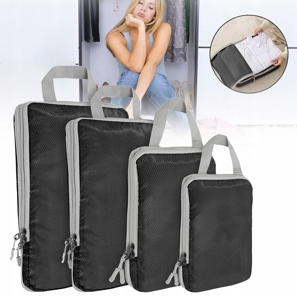 COMPRESSION TRAVEL ORGANIZER FOR PACKING CLOTHES BAG SUITCASE SET 4X Manufacturer code BDY8